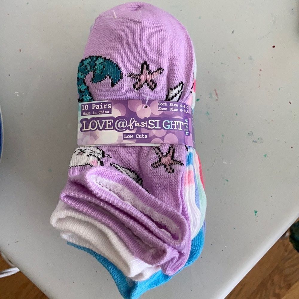 Love @ First Sight Girls Socks 10 pairs - Picture 2 of 4